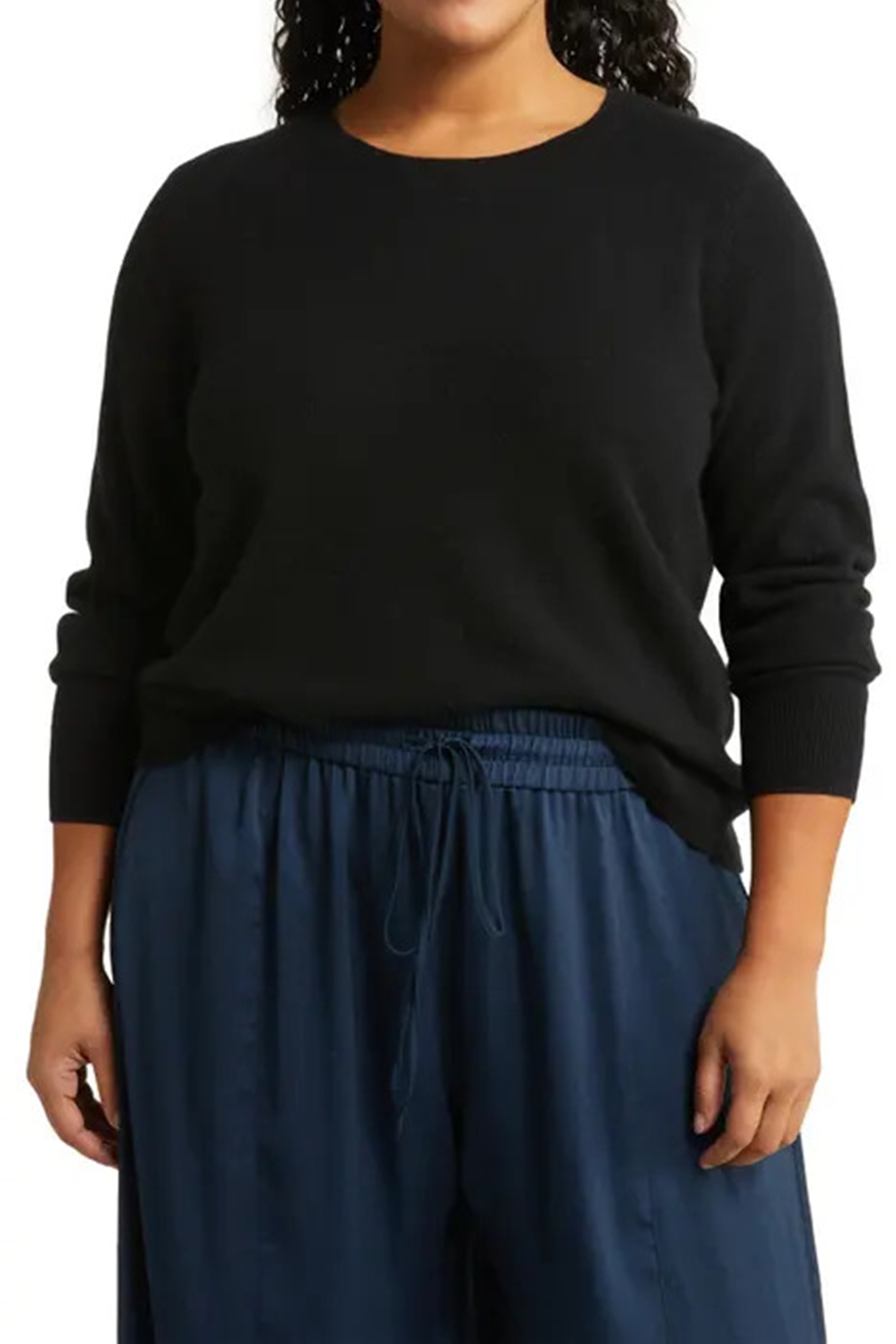 Pulover dama negru MIB012 - imagine 3